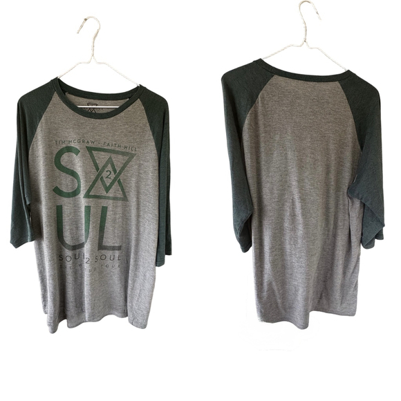 Tim McGraw Faith Hill Soul 2 Soul World Tour Shirt Sz Lg - Picture 2 of 3